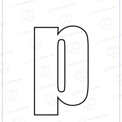 Bubble Letter P Free Download