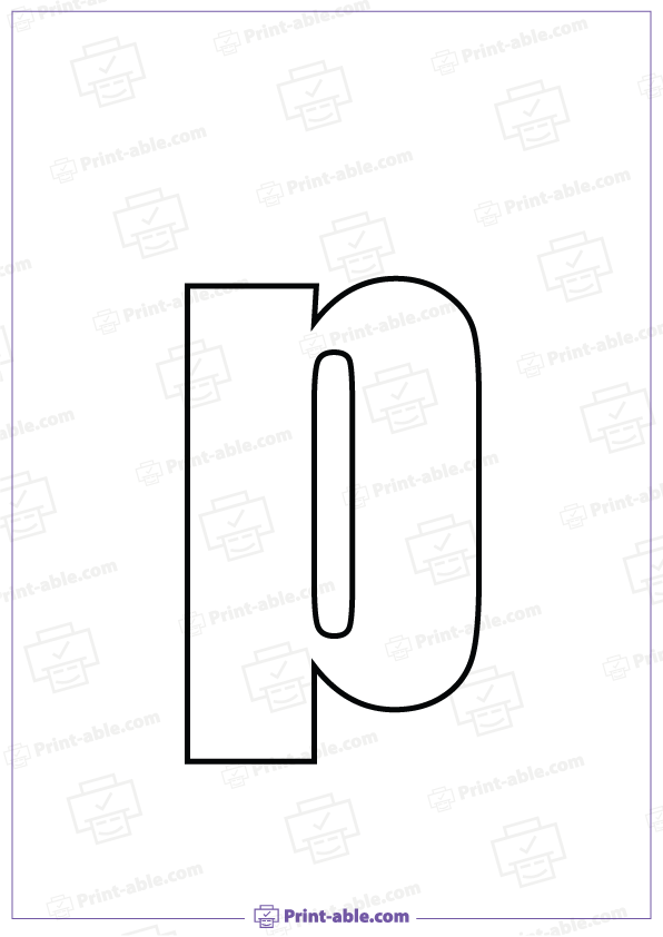 Bubble Letter P Free Download