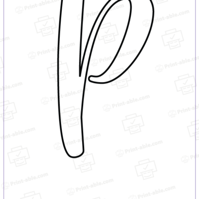 Bubble Letter P Free Download