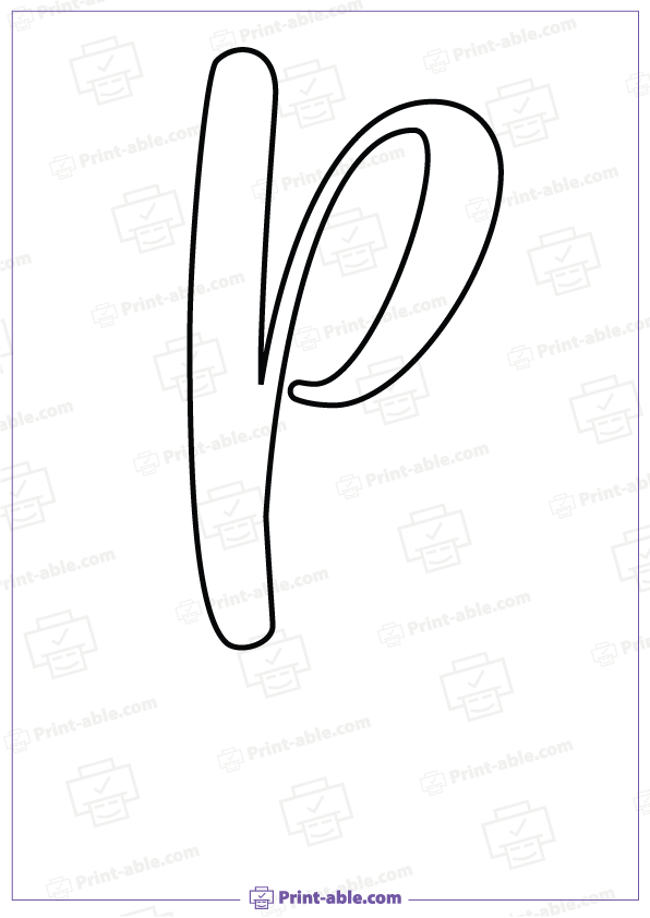 Bubble Letter P Free Download