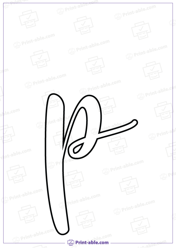 Bubble Letter P Free Download