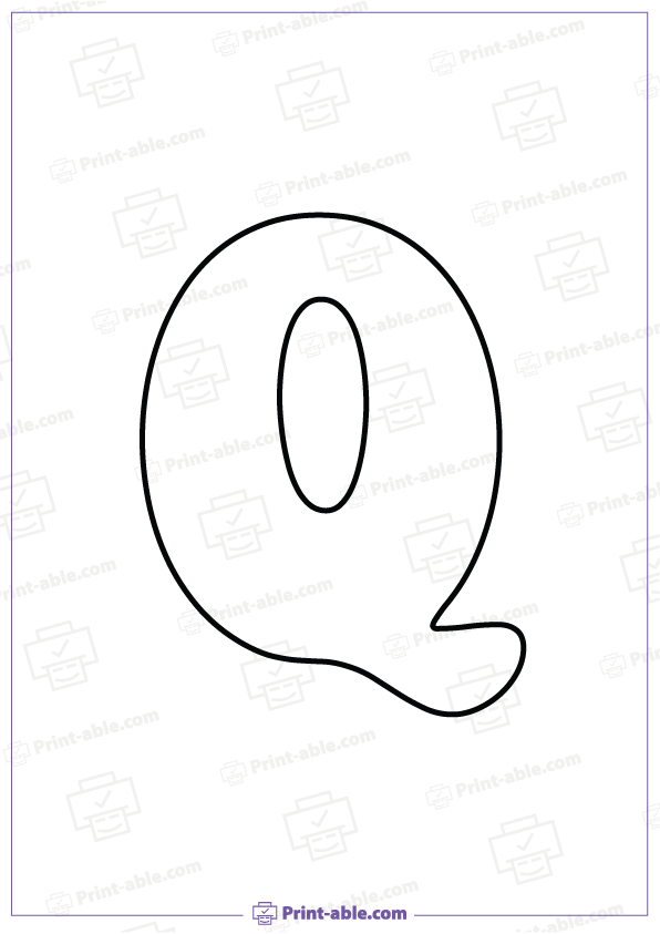 Bubble Letter Q Free Download
