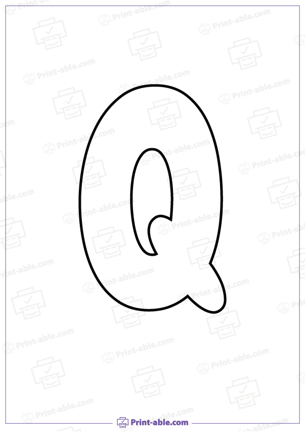 Bubble Letter Q Free Download