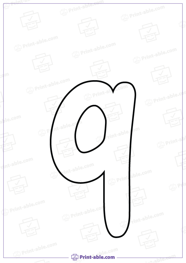 Bubble Letter Q Free Download