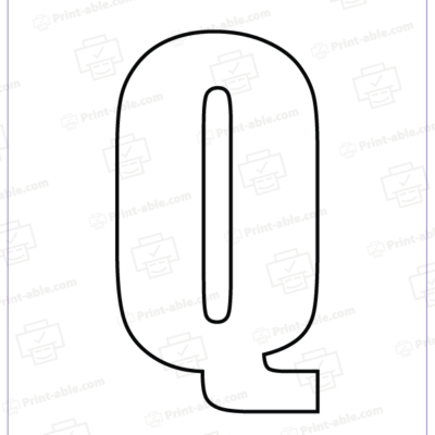 Bubble Letter Q Free Download