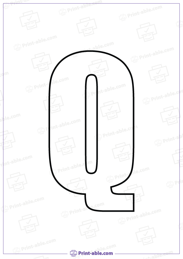 Bubble Letter Q Free Download
