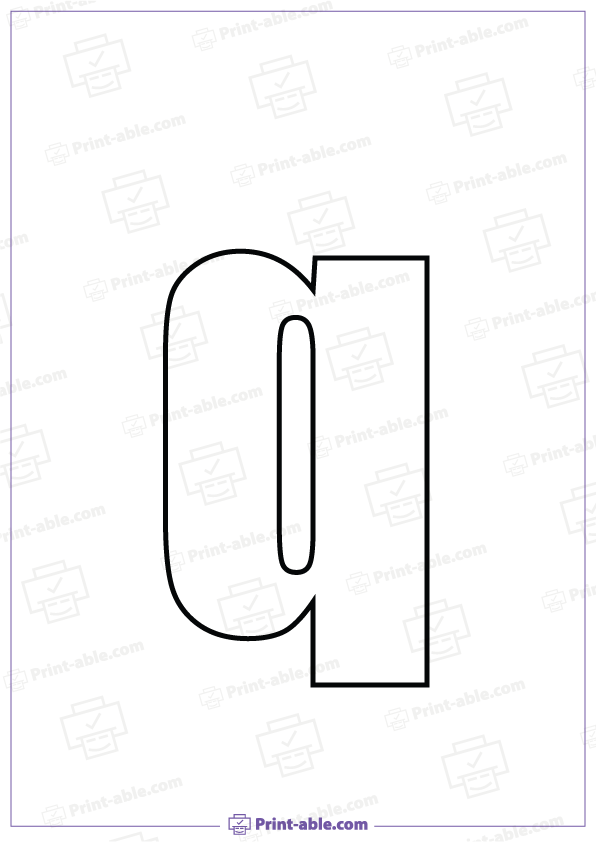 Bubble Letter Q Free Download