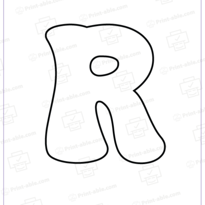 Bubble Letter R Free Download