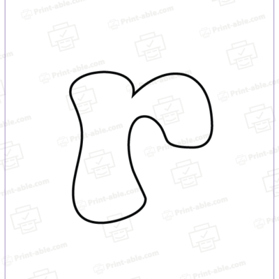 Bubble Letter R Free Download
