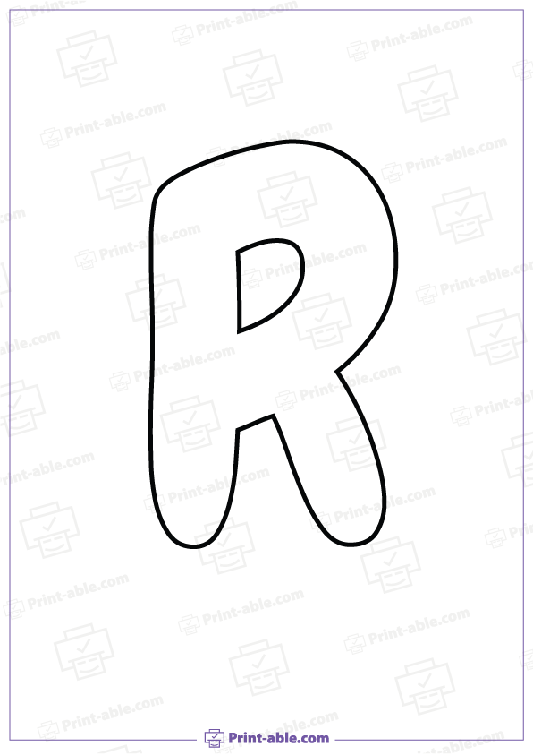 Bubble Letter R Free Download