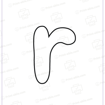 Bubble Letter R Free Download