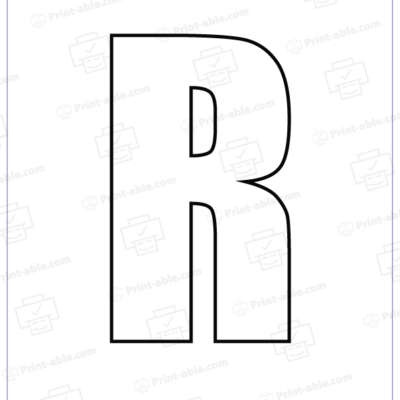 Bubble Letter R Free Download