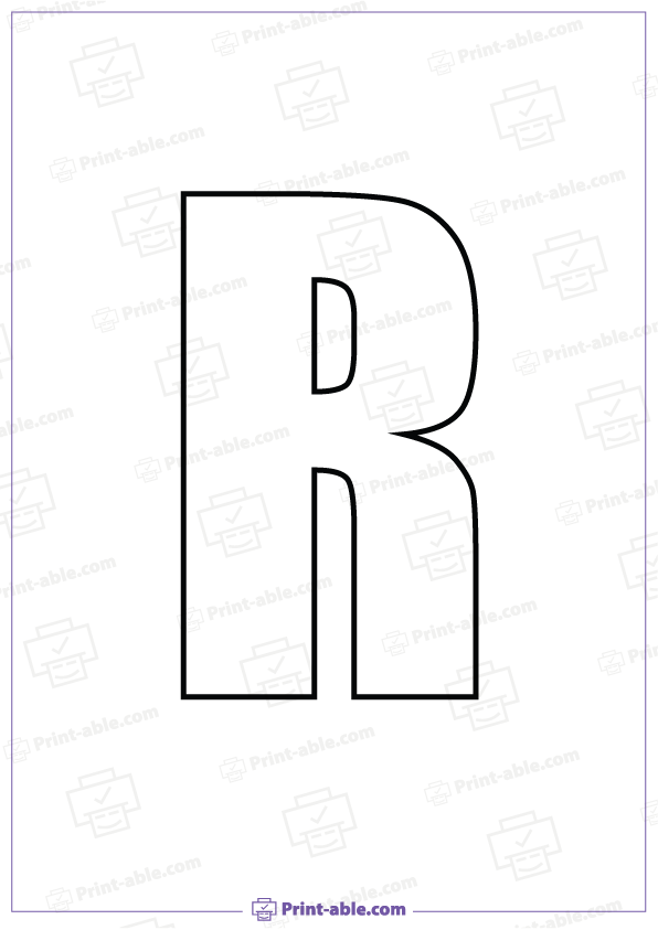 Bubble Letter R Free Download