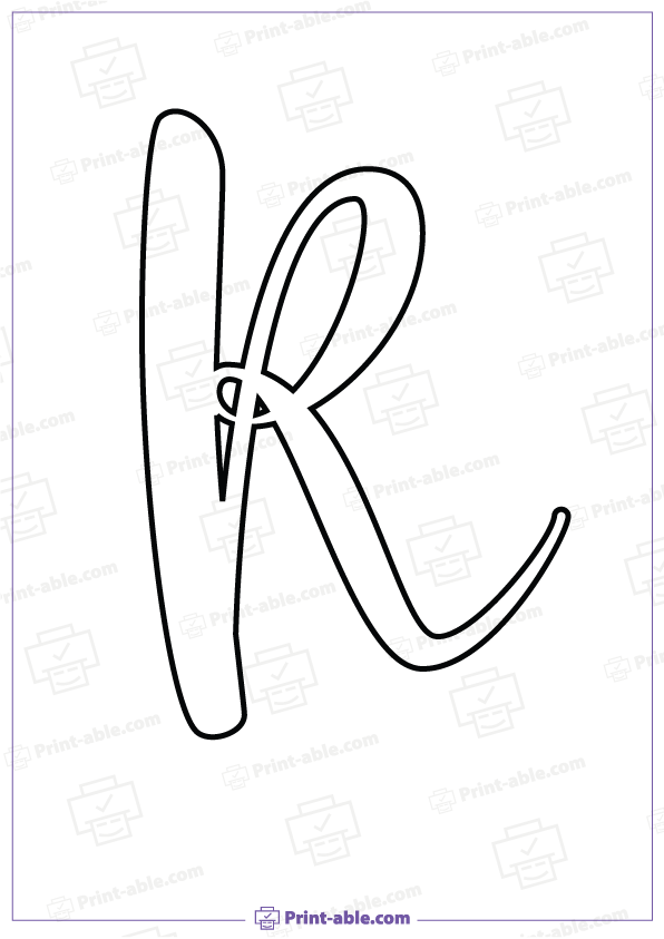Bubble Letter R Free Download