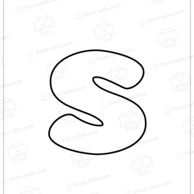 bubble letter s free download