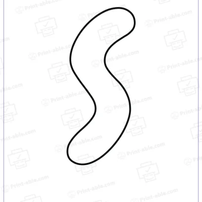 bubble letter s free download