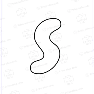 bubble letter s free download