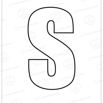 bubble letter s free download
