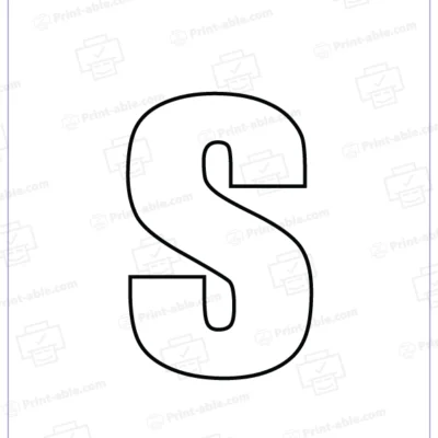 bubble letter s free download