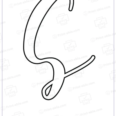 bubble letter s free download