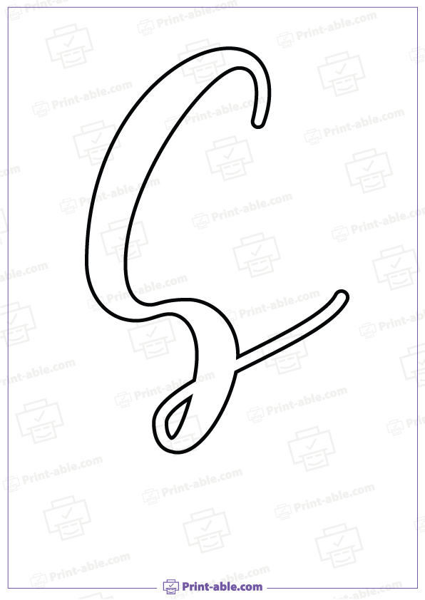 Bubble Letter S Printable Free Download