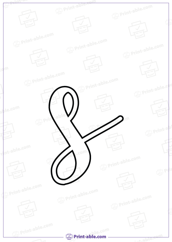 Bubble Letter S Printable Free Download