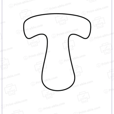 bubble letter T free download
