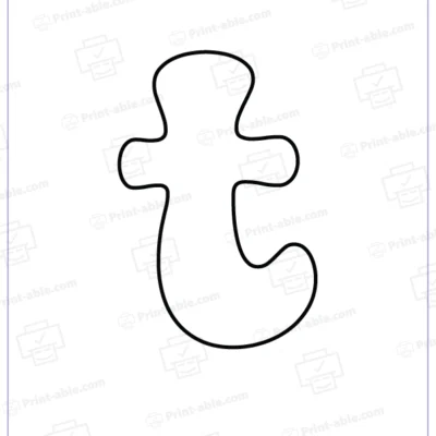 bubble letter T free download