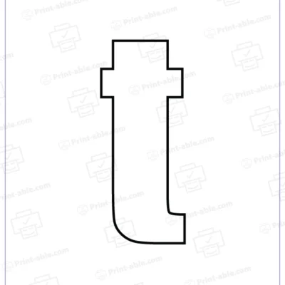 bubble letter T free download