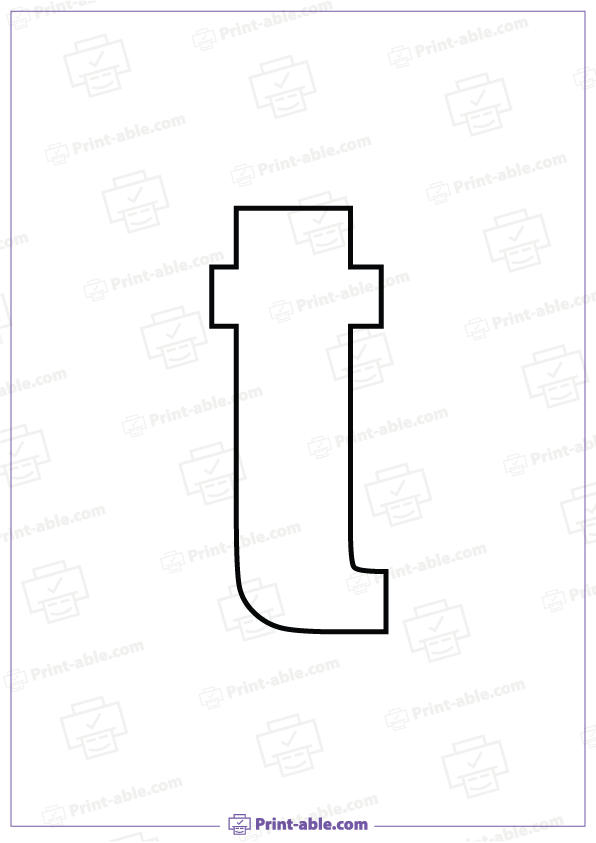 Bubble Letter T Printable Free Download