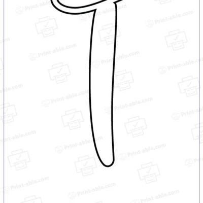 bubble letter T free download