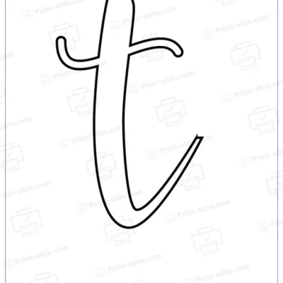 bubble letter T free download