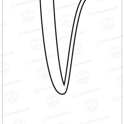 Bubble letter V free download