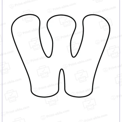 Bubble letter V free download