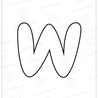 Bubble letter V free download
