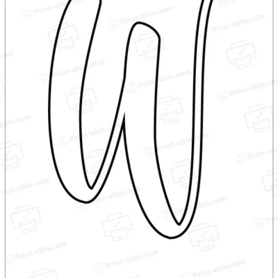 Bubble letter V free download