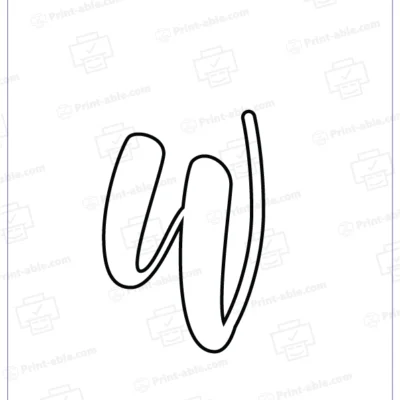 Bubble letter V free download