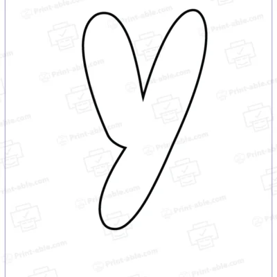 Bubble letter y free download