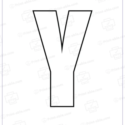 Bubble letter y free download