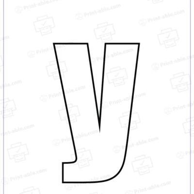 Bubble letter y free download