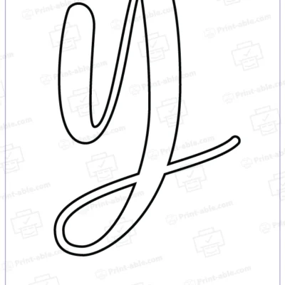 Bubble letter y free download