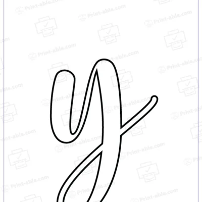 Bubble letter y free download