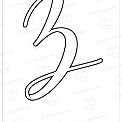 Bubble letter Z free download
