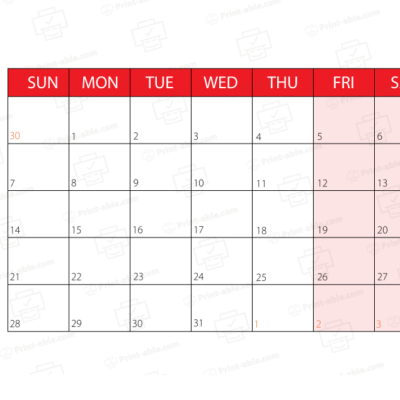 December 2025 Calendar Printable