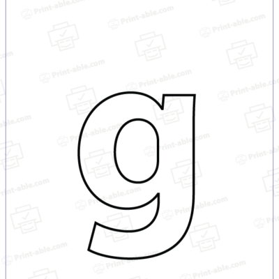 Letter G Printable Worksheet
