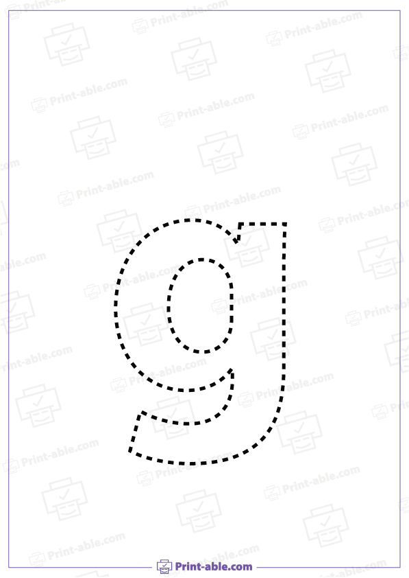 Letter G Printable Worksheet