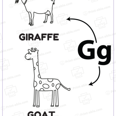 Letter G Printable Worksheet