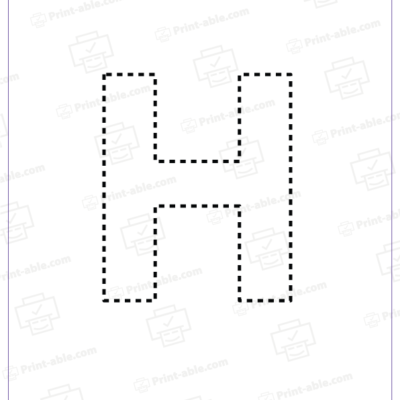 letter h printable free download
