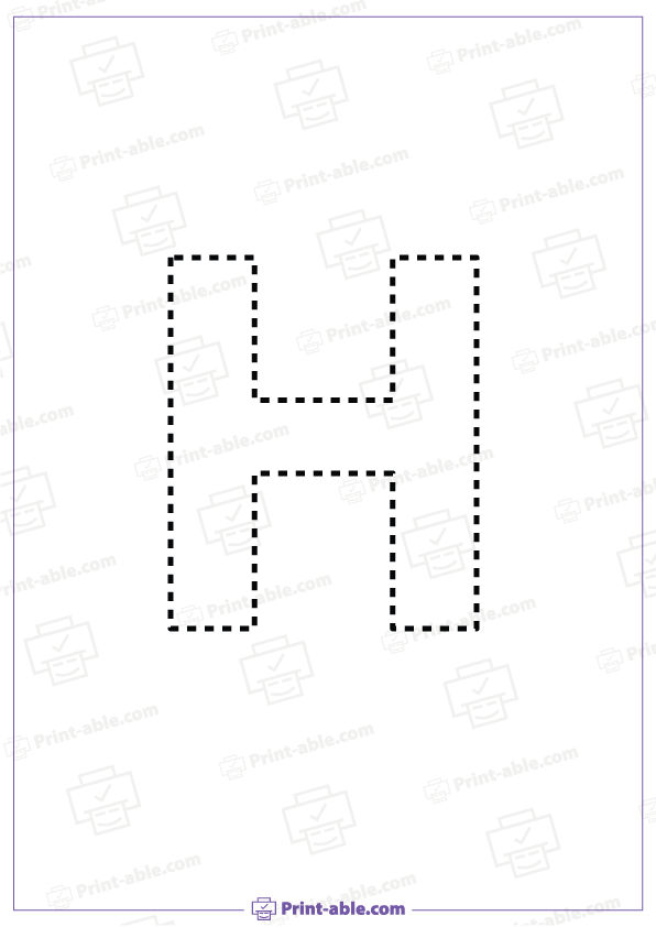Letter H Printable