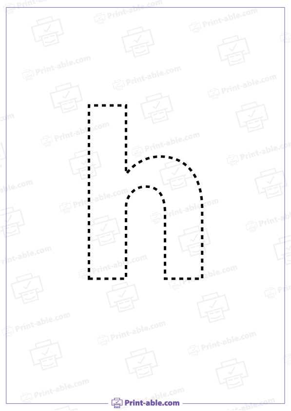 Letter H Printable